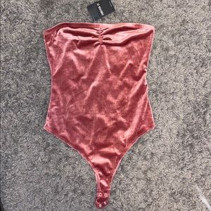 Velvet body suit